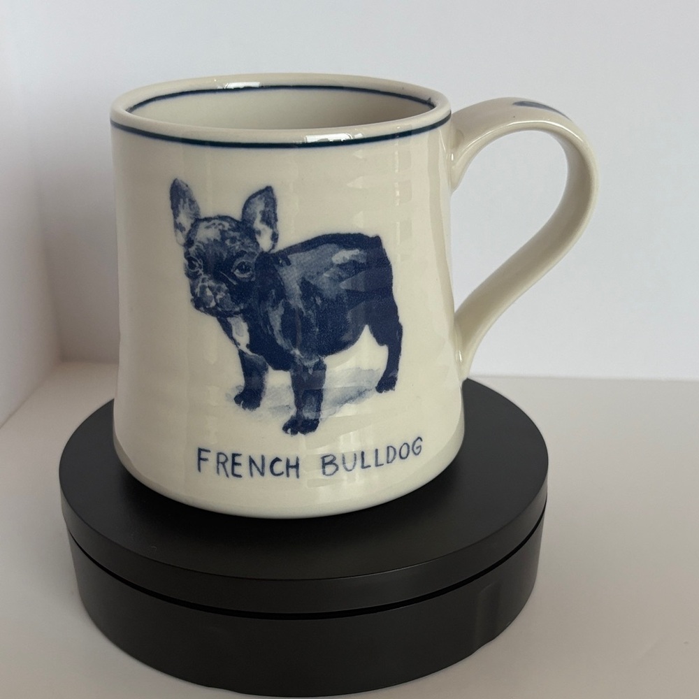 Anthropologie Molly Hatch French Bulldog Ceramic Mug